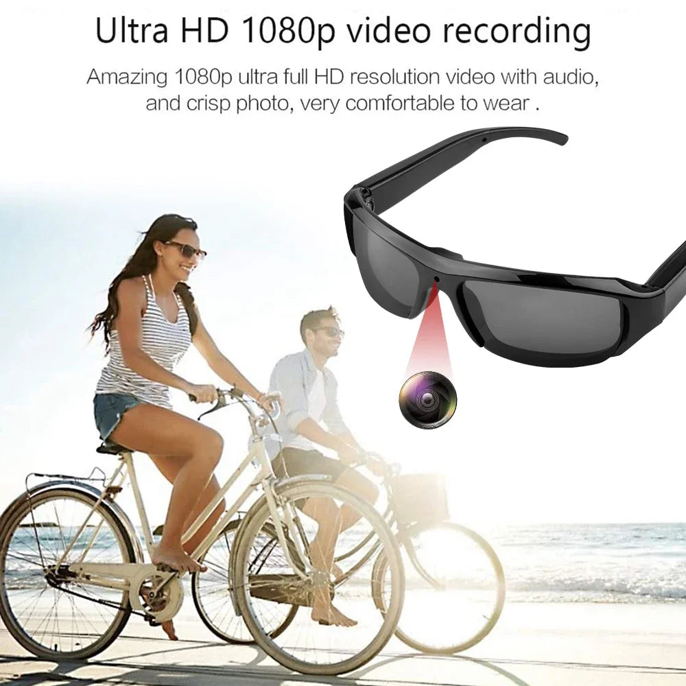 Ai Smart Glasses Unisex Mini Glasses Camera Portable Outdoor Security Sports DV DVR Video Recorder Surveillance Camcorder For Driving