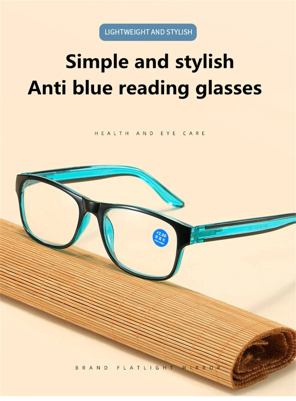Reading glasses Anti Blue Light Reading Glasses Fashion Women Men Clear Square Computer Presbyopic Eyeglasses Spring Legs Frame Eyewear