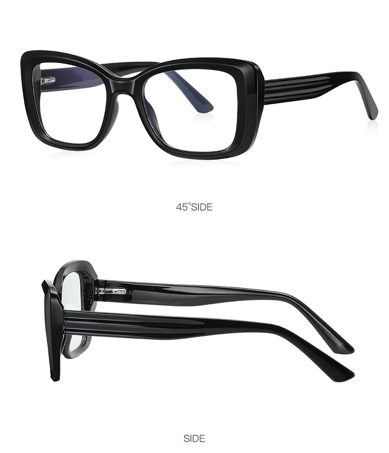 Reading Glasses VICKY Square Personalized Design Women's Anti-Blue Light Glasses Customized Prescription Available PFD2147