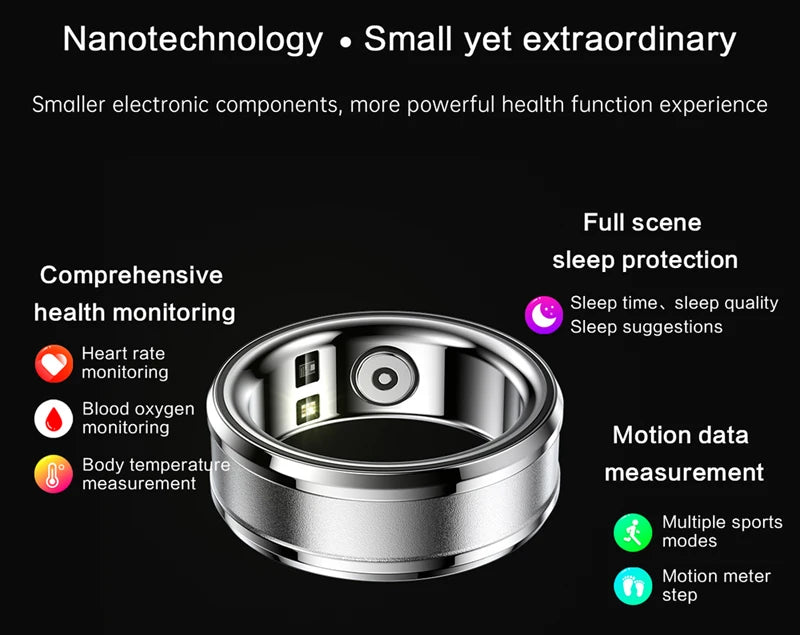 Smart Ring R3 Health tracker IP68 Waterproof Payment NFC Smart Rings for Men Women