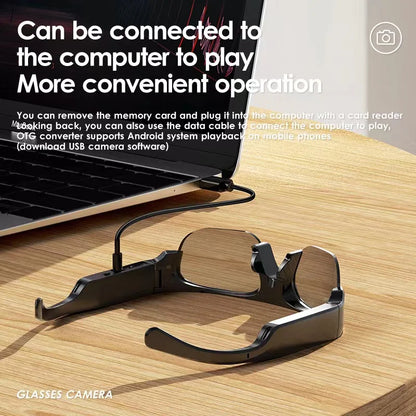 ANTI BLUE LIGHT Luxury Sunglasses DV Sunglasses Camera XV16 Earphones Photo BT Connection Voice Assistant 8GB Smart Glasses with Camera