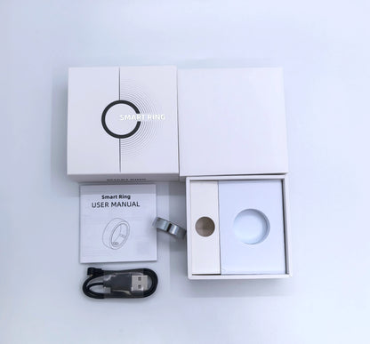 IP68 Waterproof Intelligent Touch Control Multi Functional 2025 AI Smart Rings  Magnetic Fast Charging Sport Management