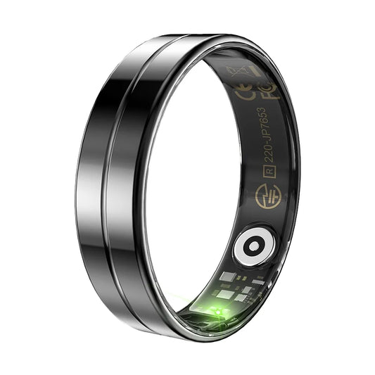 Health Tracker Heart Rate Blood Oxygen Monitoring IP68 Waterproof Smart Rings for Men Women