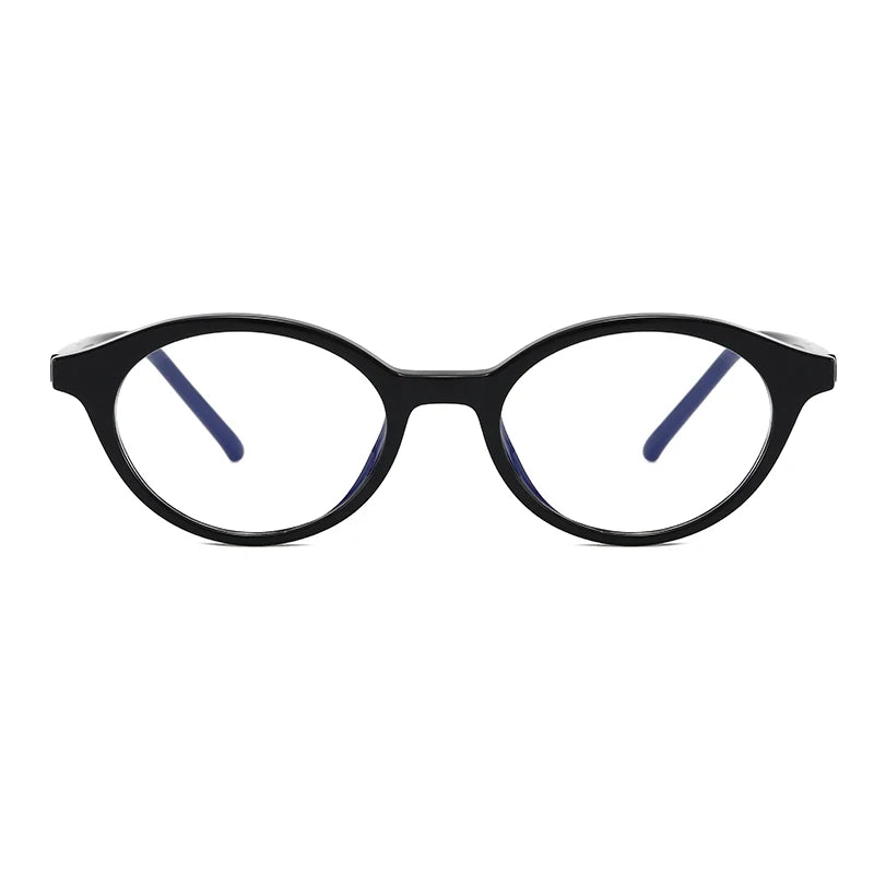 ANTI BLUE LIGHT Vintage Small Oval Tortoise Optical Frame with  Lenses