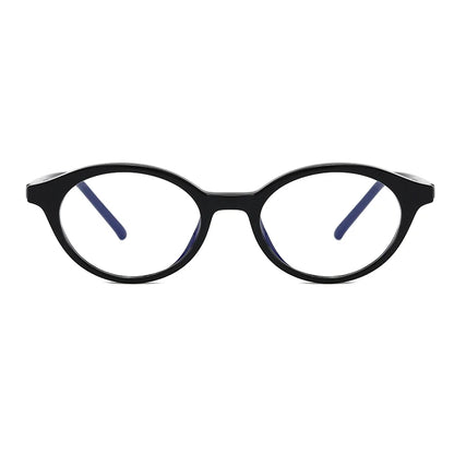ANTI BLUE LIGHT Vintage Small Oval Tortoise Optical Frame with  Lenses