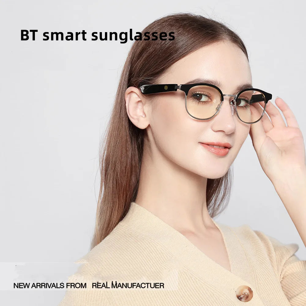 Ai Smart Glasses Unisex Luxury Smart Sunglasses Earphones Men Women High Quality Polarized Fashion UV400 Eye Glasses Custom MX02 Polarized Sunglasses