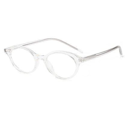 ANTI BLUE LIGHT Vintage Small Oval Tortoise Optical Frame with  Lenses