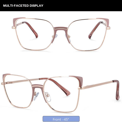 COMPUTER GLASSES / EXECUTIVE Cat Eye Rectangle Anti Blue Light