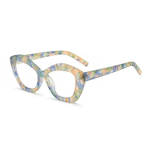 New Irregular Marbling AntiCOMPUTER GLASSES / EXECUTIVE -Blue Light Flat Mirror Eyewear Optical Glasses Fashion Designer Spectacle Eyeglasses Frame