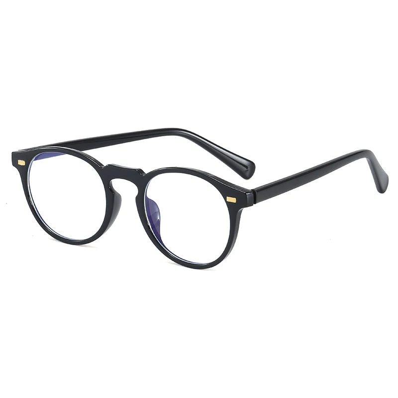 ANTI BLUE LIGHT Round Oval Eyeglasses Frame with  Lenses