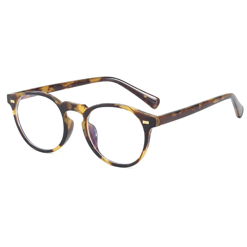 ANTI BLUE LIGHT Round Oval Eyeglasses Frame with  Lenses