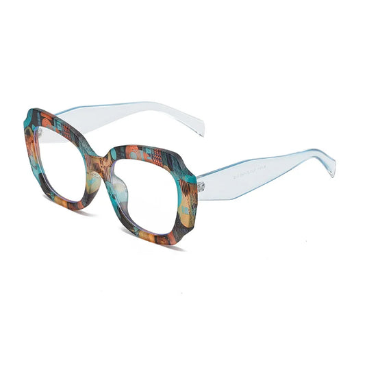 COMPUTER GLASSES / EXECUTIVE Vintage Stylish Oversized Women's Cat Eye Anti Blue Light Glasses Unique Design Clear Lens Blue Ray Glasses