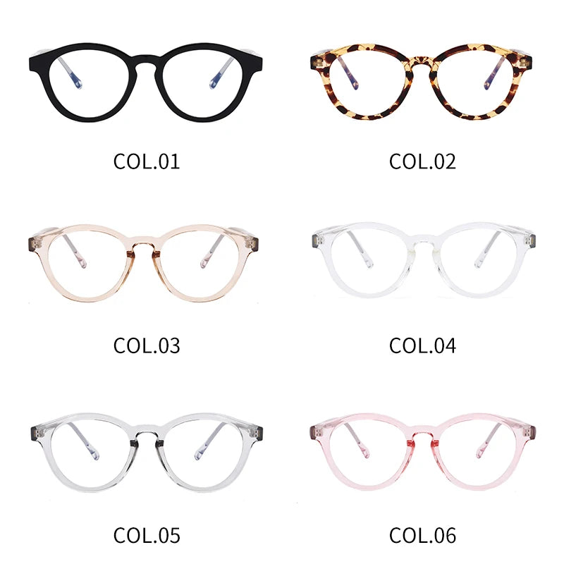 ANTI BLUE LIGHT Round Frame Eyeglasses Glasses