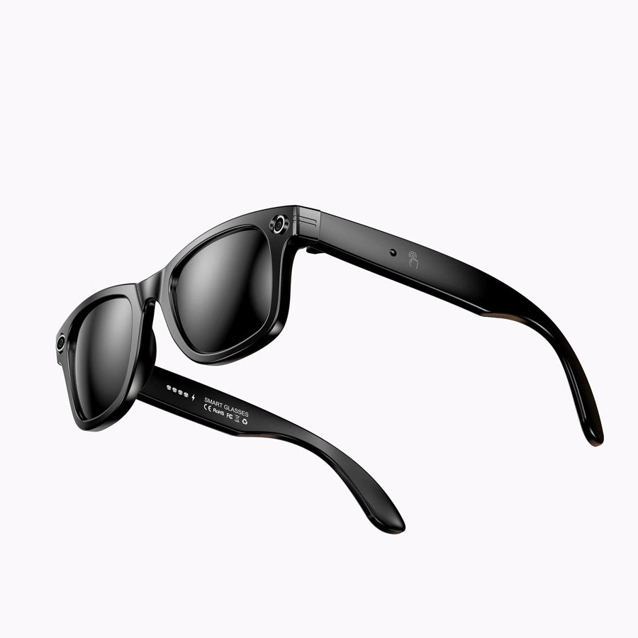 Ai Smart Glasses Unisex Smart Glasses Camera Shooting Function AI Translation Travel Black Technology Outdoor Sunglasses Built-in Camera Recording Integrated