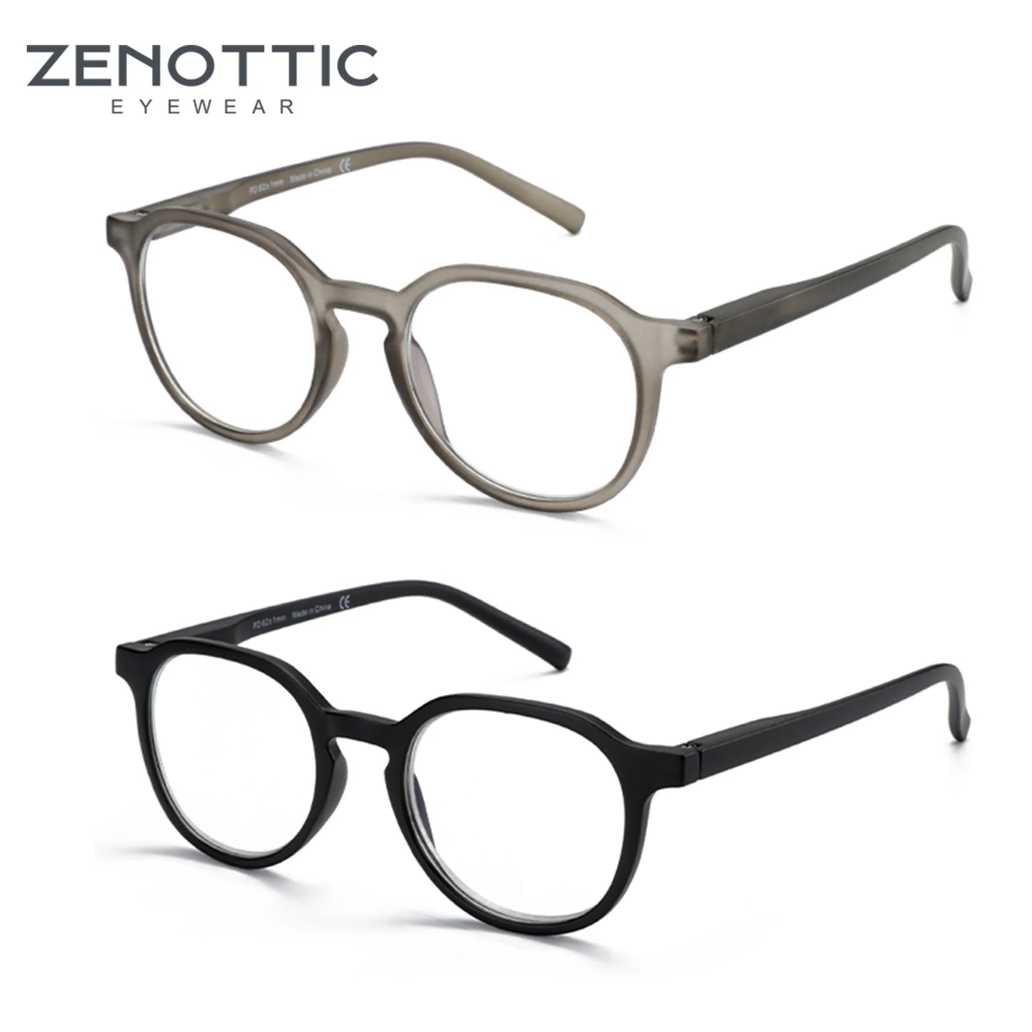 ANTI BLUE LIGHT Retro Circular  Glasses Blue Light Blocking Round Computer Eyeglasses for Unisex Fashion