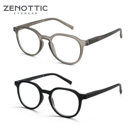 ANTI BLUE LIGHT Retro Circular  Glasses Blue Light Blocking Round Computer Eyeglasses for Unisex Fashion
