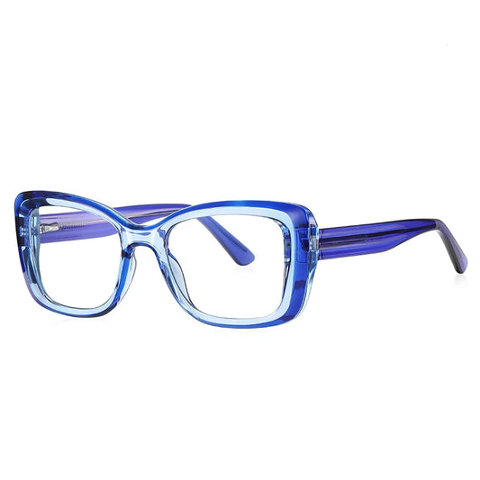 Reading Glasses VICKY Square Personalized Design Women's Anti-Blue Light Glasses  Customized Prescription Available PFD2147