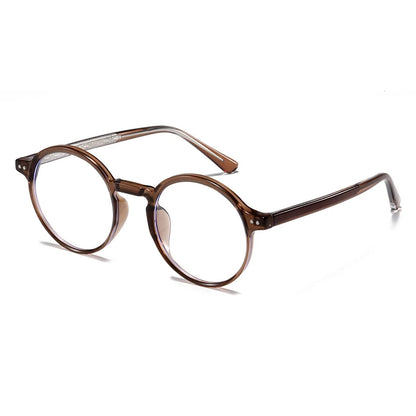 ANTI BLUE LIGHT Round Prescription Glasses For The Nearsighted Fashion TR90 Women Men Myopes Lunettes