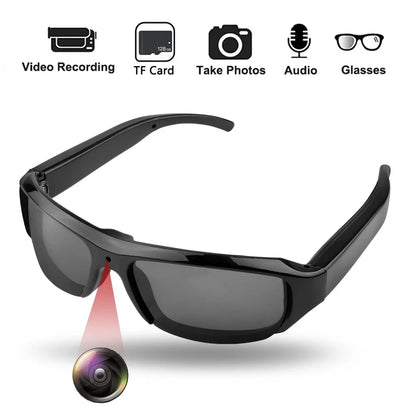 Ai Smart Glasses Unisex  Mini Glasses Camera Portable Outdoor Security Sports DV DVR Video Recorder Surveillance Camcorder For Driving