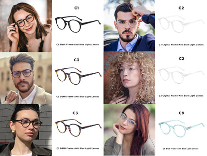 ANTI BLUE LIGHT  Blocking Reading Glasses Women Men Anti-Glare Presbyopic Computer Eyeglasses Diopter from +0 to +4.0
