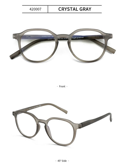 ANTI BLUE LIGHT Retro Circular  Glasses Blue Light Blocking Round Computer Eyeglasses for Unisex Fashion