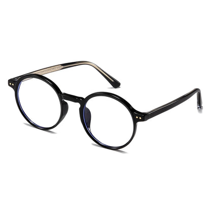 ANTI BLUE LIGHT Round Prescription Glasses For The Nearsighted Fashion TR90 Women Men Myopes Lunettes