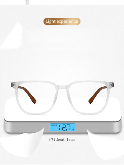 ANTI BLUE LIGHT Wood Pattern Retro /  Glasses for Men Optical TR90 MEN / WOMEN  Square Glasses Frame  Clear Lens Gift Frames F75233