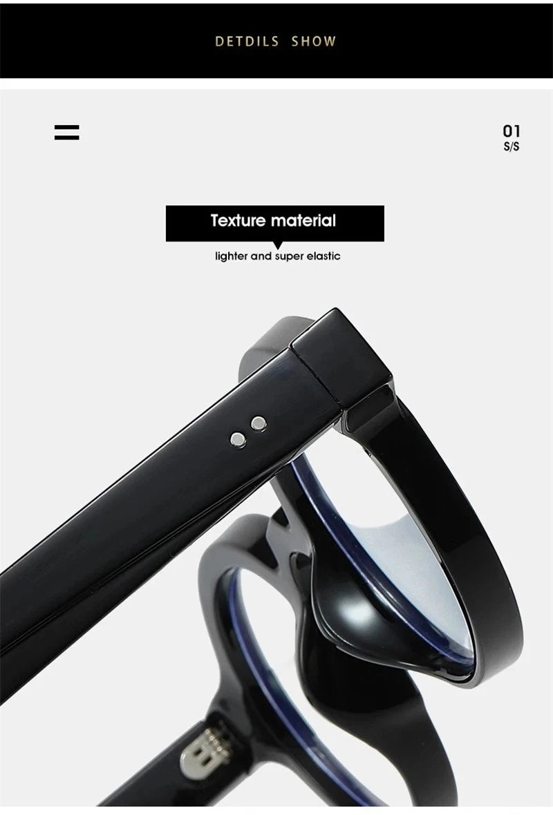 Reading Glasses Women Classic Vintage  Trendy Anti Blue Light Computer Eyewear Men Thick Round Frame Hyperopia Glasses Unisex