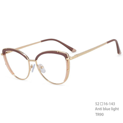 COMPUTER GLASSES ANTI BLUE LIGHT Frames Women Tr90 Fashion Computer Eyeglasses