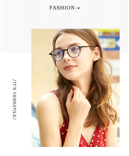 Acetate  Anti Blue Light Computer Eyeglasses Unisex