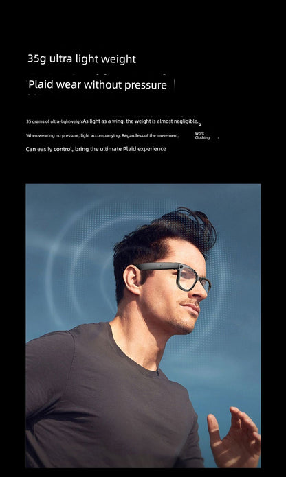 Ai Smart Glasses Unisex Smart Glasses Camera Shooting Function AI Translation Travel Black Technology Outdoor Sunglasses Built-in Camera Recording Integrated