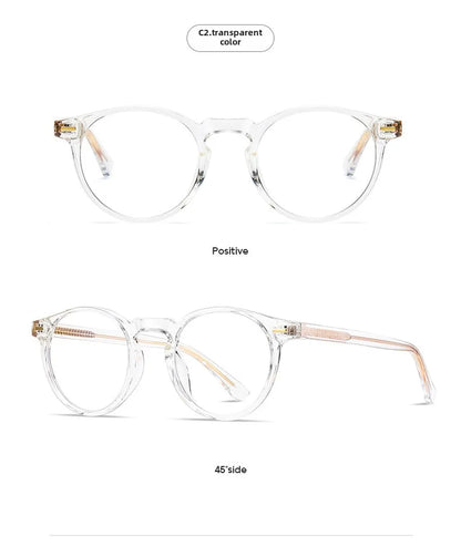 ANTI BLUE LIGHT Round Prescription Glasses Men's Eyeglasses Lunettes Myopia Lenses Eyepieces for Reading Glass Eyewear