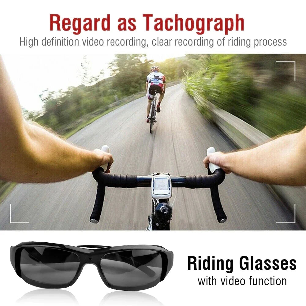 Ai Smart Glasses Unisex  Mini Glasses Camera Portable Outdoor Security Sports DV DVR Video Recorder Surveillance Camcorder For Driving