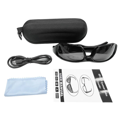 Ai Smart Glasses Unisex  Mini Glasses Camera Portable Outdoor Security Sports DV DVR Video Recorder Surveillance Camcorder For Driving