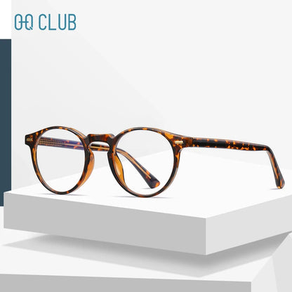 ANTI BLUE LIGHT Round Prescription Glasses Men's Eyeglasses Lunettes Myopia Lenses Eyepieces for Reading Glass Eyewear