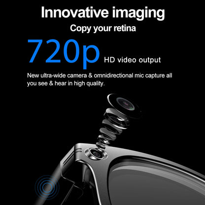Ai Smart Glasses Unisex AI Camera Smart Glasses Q&A Translation Photo Take Video Record Wireless Call Protection Lenses Sports Sunglasses Gift