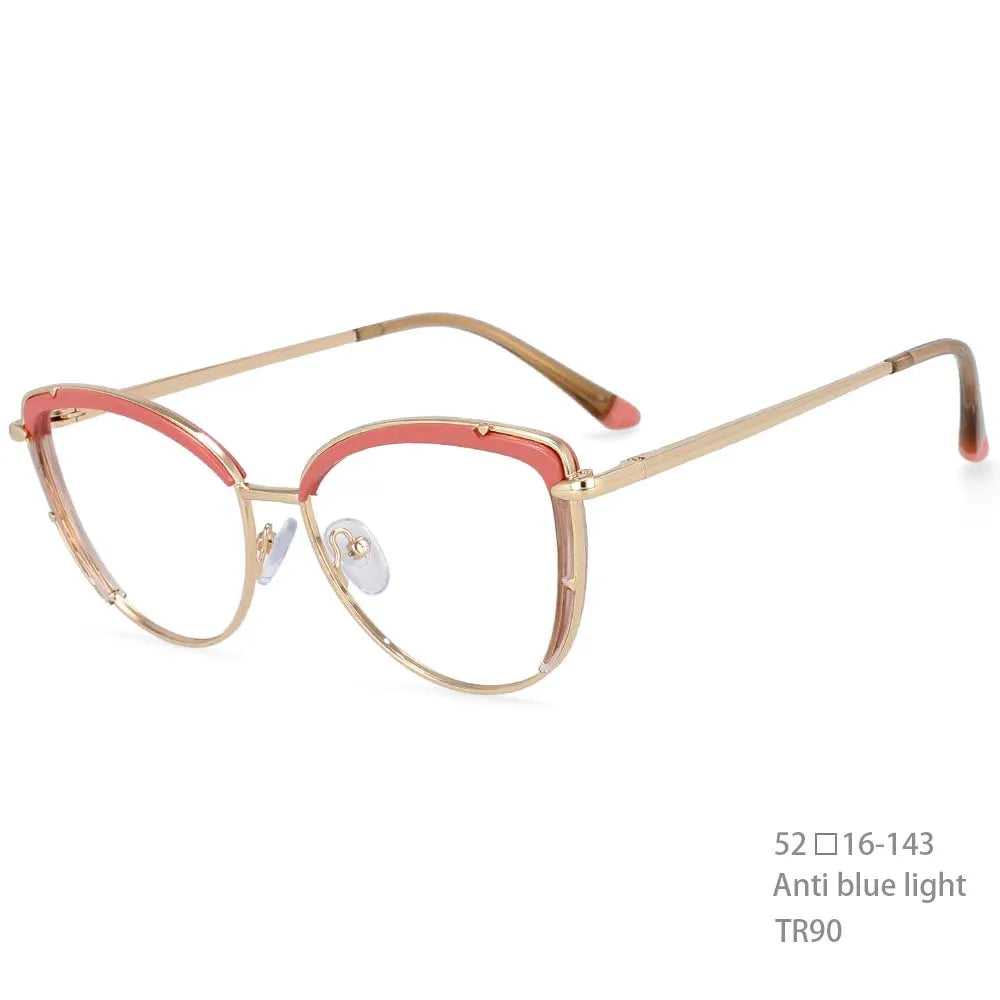 COMPUTER GLASSES ANTI BLUE LIGHT Frames Women Tr90 Fashion Computer Eyeglasses