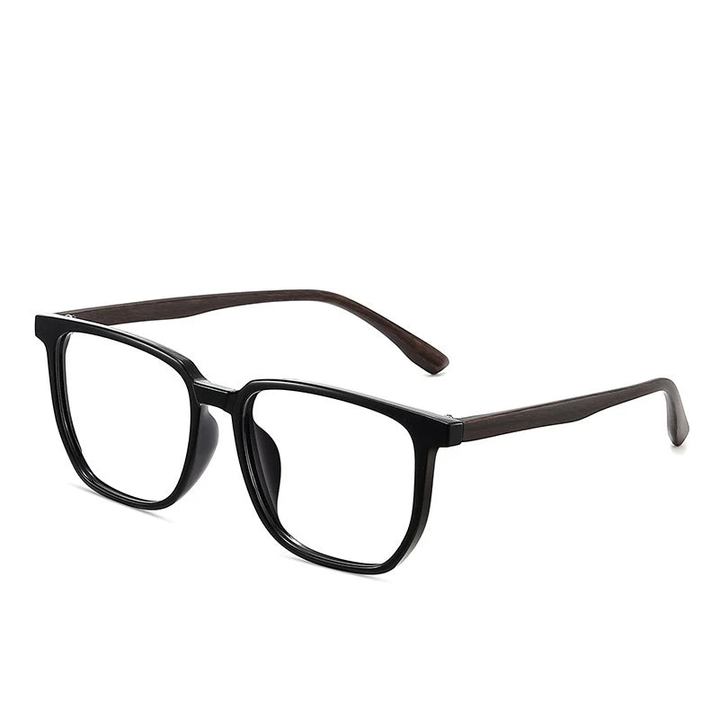 ANTI BLUE LIGHT Wood Pattern Retro /  Glasses for Men Optical TR90 MEN / WOMEN  Square Glasses Frame  Clear Lens Gift Frames F75233