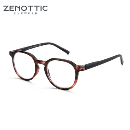ANTI BLUE LIGHT Retro Circular  Glasses Blue Light Blocking Round Computer Eyeglasses for Unisex Fashion