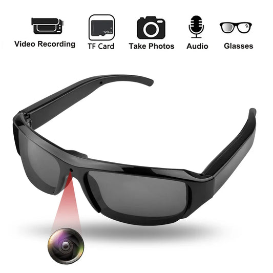 Ai Smart Glasses Unisex  Mini Glasses Camera Portable Outdoor Security Sports DV DVR Video Recorder Surveillance Camcorder For Driving