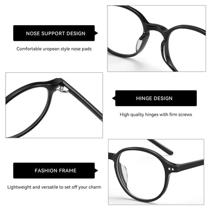 Acetate  Anti Blue Light Computer Eyeglasses Unisex