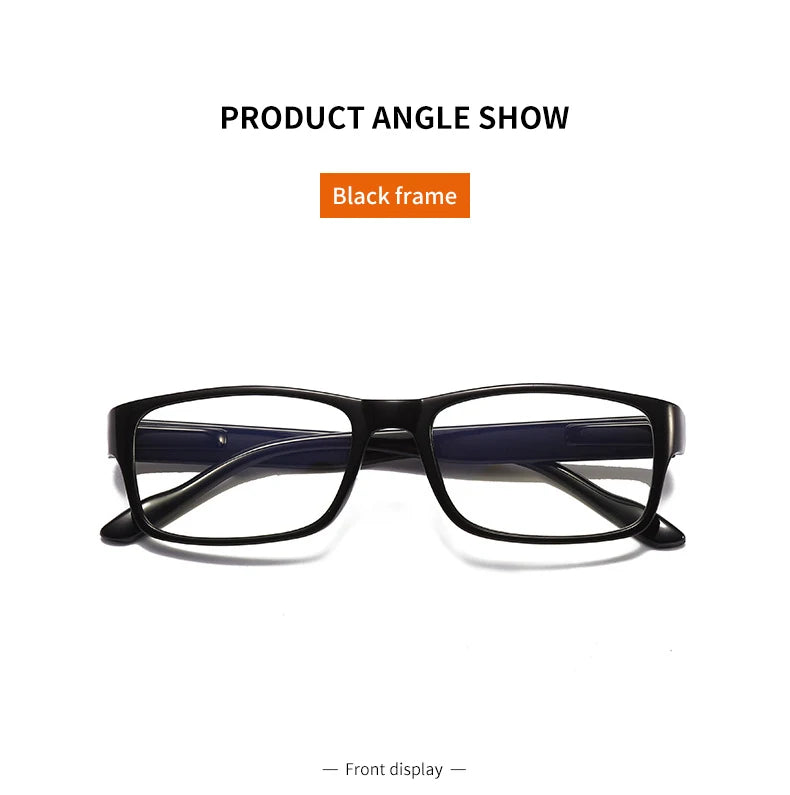 Reading Glasses Women Retro Anti Blue Light Clear Glasses Men Classic Rectangle Hyperopia Eyeglasses +1.0 +1.5 +2.0 +2.5 To +4.0