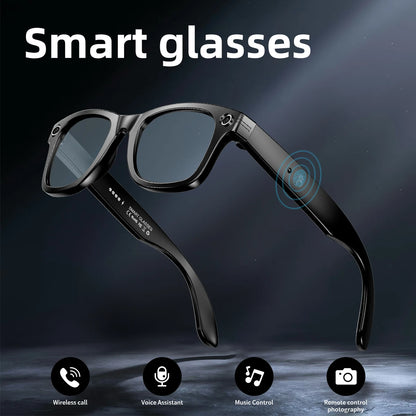 Ai Smart Glasses Unisex AI Camera Smart Glasses Q&A Translation Photo Take Video Record Wireless Call Protection Lenses Sports Sunglasses Gift