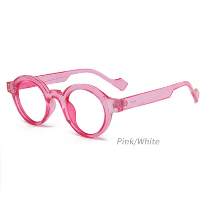 Reading Glasses Women Classic Vintage  Trendy Anti Blue Light Computer Eyewear Men Thick Round Frame Hyperopia Glasses Unisex