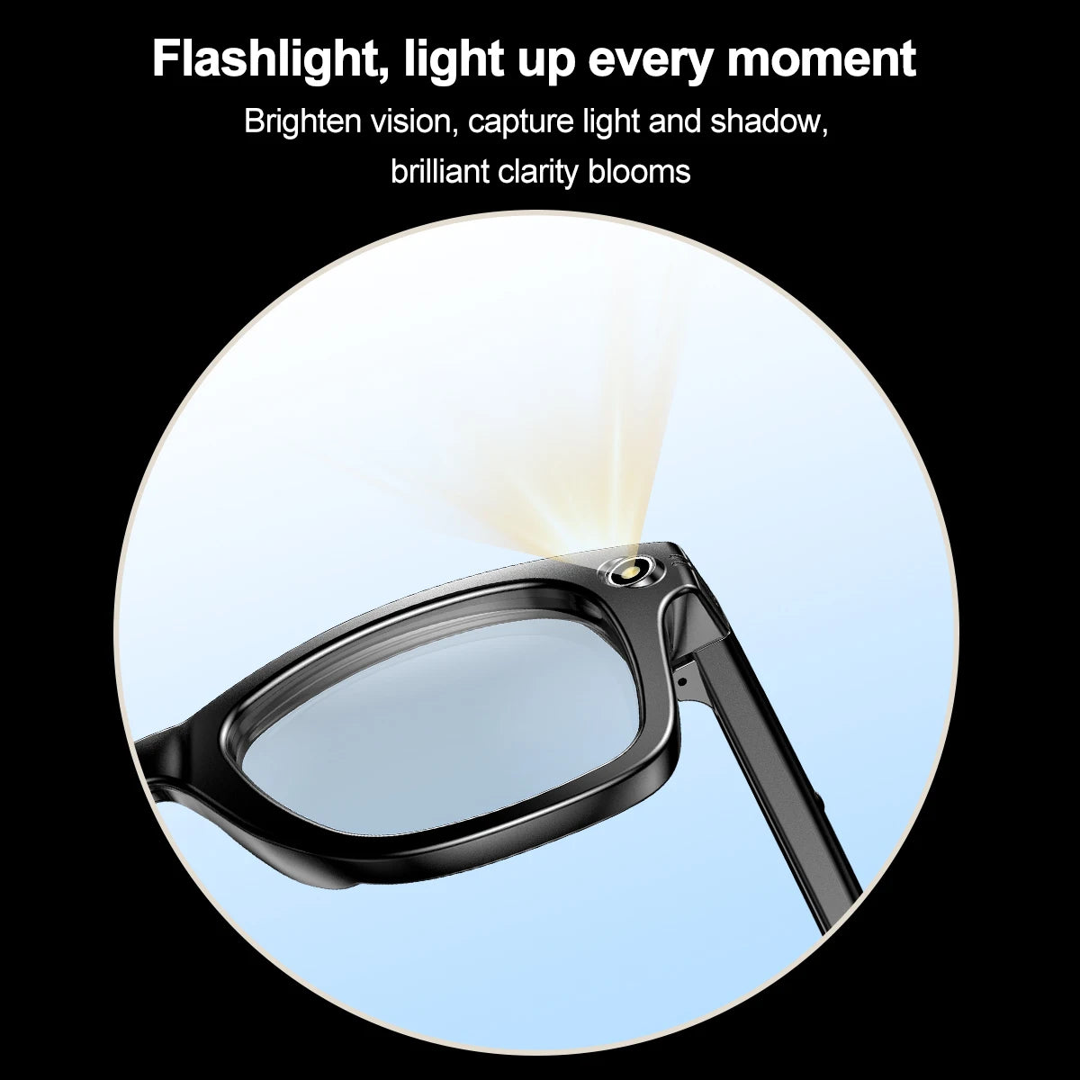 Ai Smart Glasses Unisex AI Camera Smart Glasses Q&A Translation Photo Take Video Record Wireless Call Protection Lenses Sports Sunglasses Gift