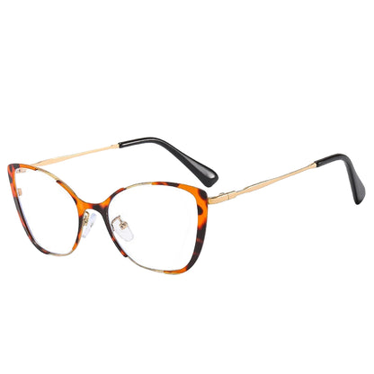 COMPUTER GLASSES / EXECUTIVE Trend New Fashion Metal Cat Eye Anti-Blue Light Luxury Women Glasses Brand Design Men Computer Reading Optical Spectacle Lentes