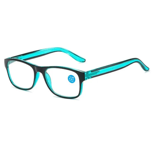 Reading glasses Anti Blue Light Reading Glasses Fashion Women Men Clear Square Computer Presbyopic Eyeglasses Spring Legs Frame Eyewear