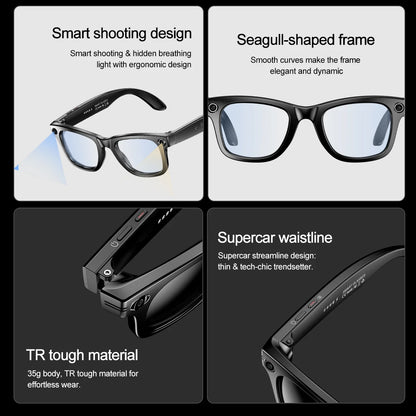 Ai Smart Glasses Unisex AI Camera Smart Glasses Q&A Translation Photo Take Video Record Wireless Call Protection Lenses Sports Sunglasses Gift