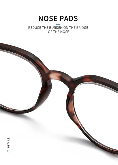 ANTI BLUE LIGHT Retro Circular  Glasses Blue Light Blocking Round Computer Eyeglasses for Unisex Fashion
