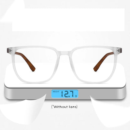 ANTI BLUE LIGHT Wood Pattern Retro /  Glasses for Men Optical TR90 MEN / WOMEN  Square Glasses Frame  Clear Lens Gift Frames F75233